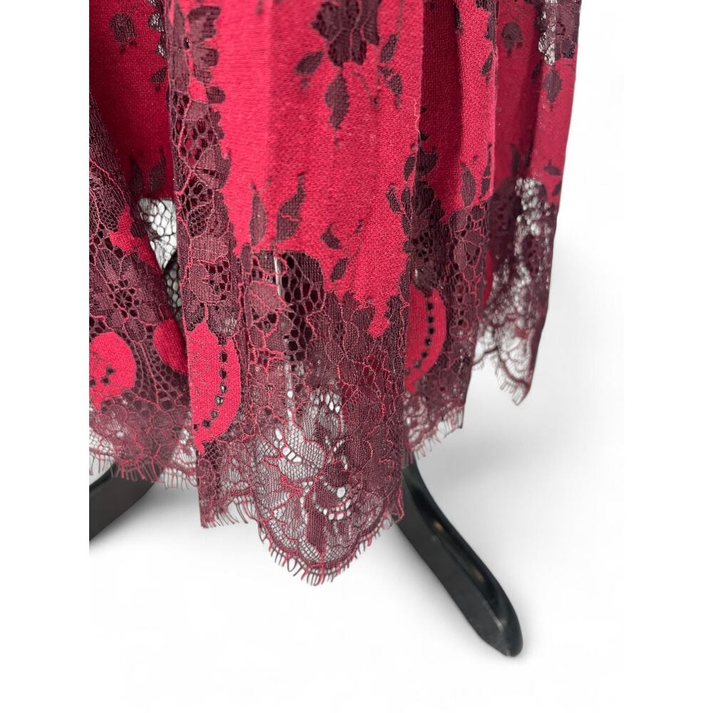 New Torrid | 2X 18-20 | Lace Two Tones Lace Tiered Maxi Dress Ruffle Long - Picture 4 of 7